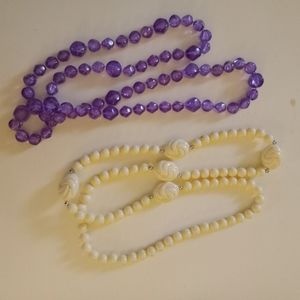 **5 for $25**2 vintage beads necklaces